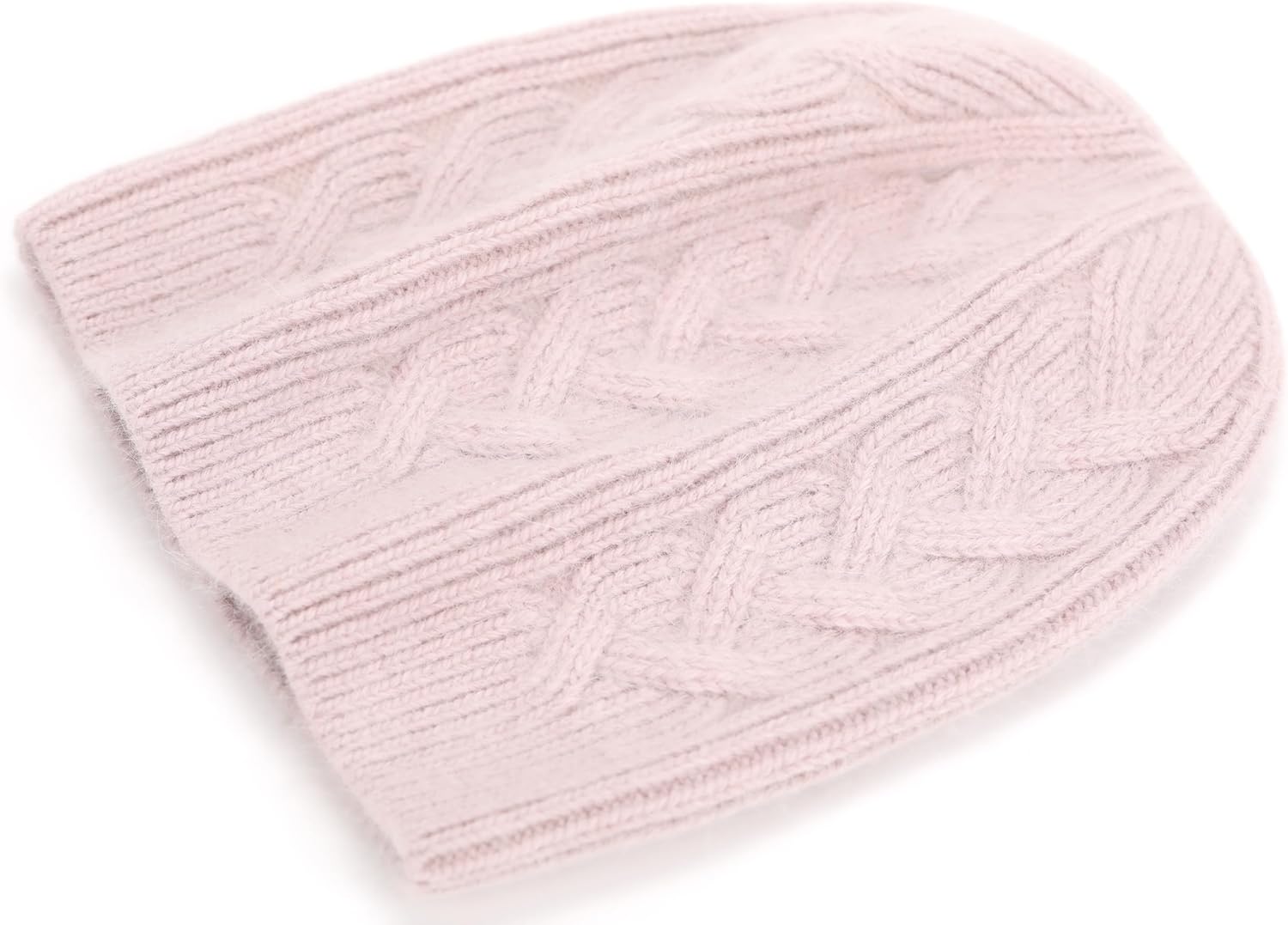 Men & Women Cashmere Blend Beanie Hat Soft Lightweight Warm Winter Ribbed Cuffed & Cuffless Knit Beanie Hat - Image 3