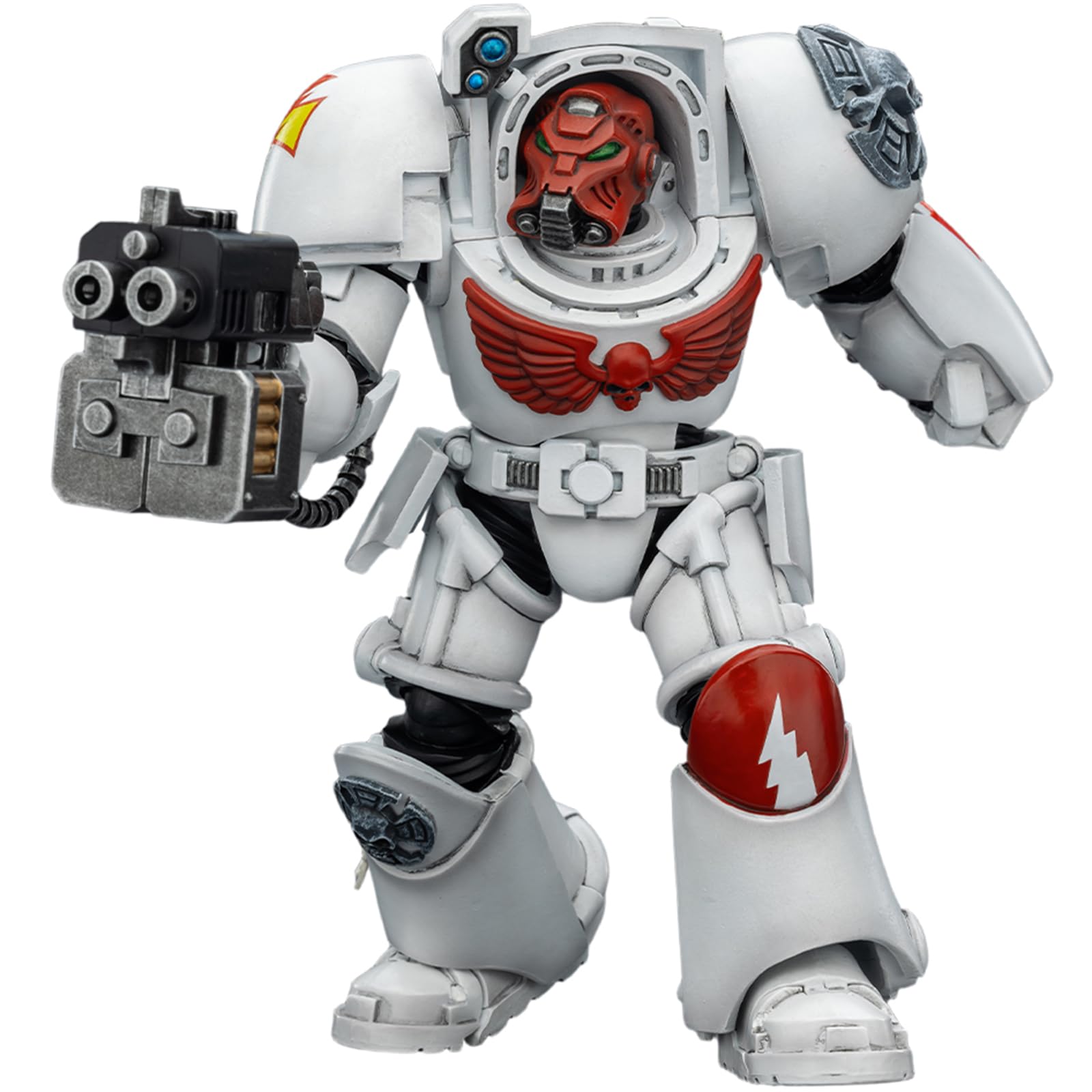 JOYTOY Warhammer 40K White Scars Terminator 2 with Power Fist and Storm Bolter 1/18 Action Figur，Sammeln Und Zeigen Modell