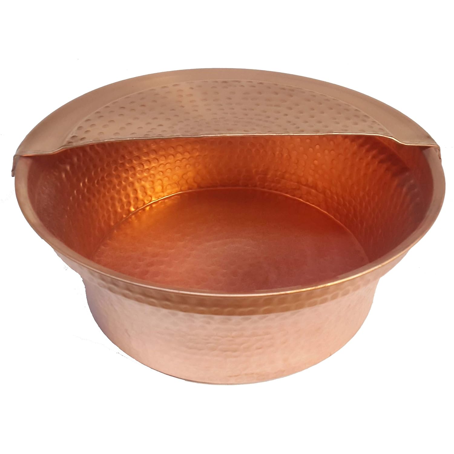 Portable Gold Copper Foot Bath Care Shower Spa Pedicure Feet Soak Wash Bowl Massage Body Health Tub Basin Cauldron Pot + Footrest