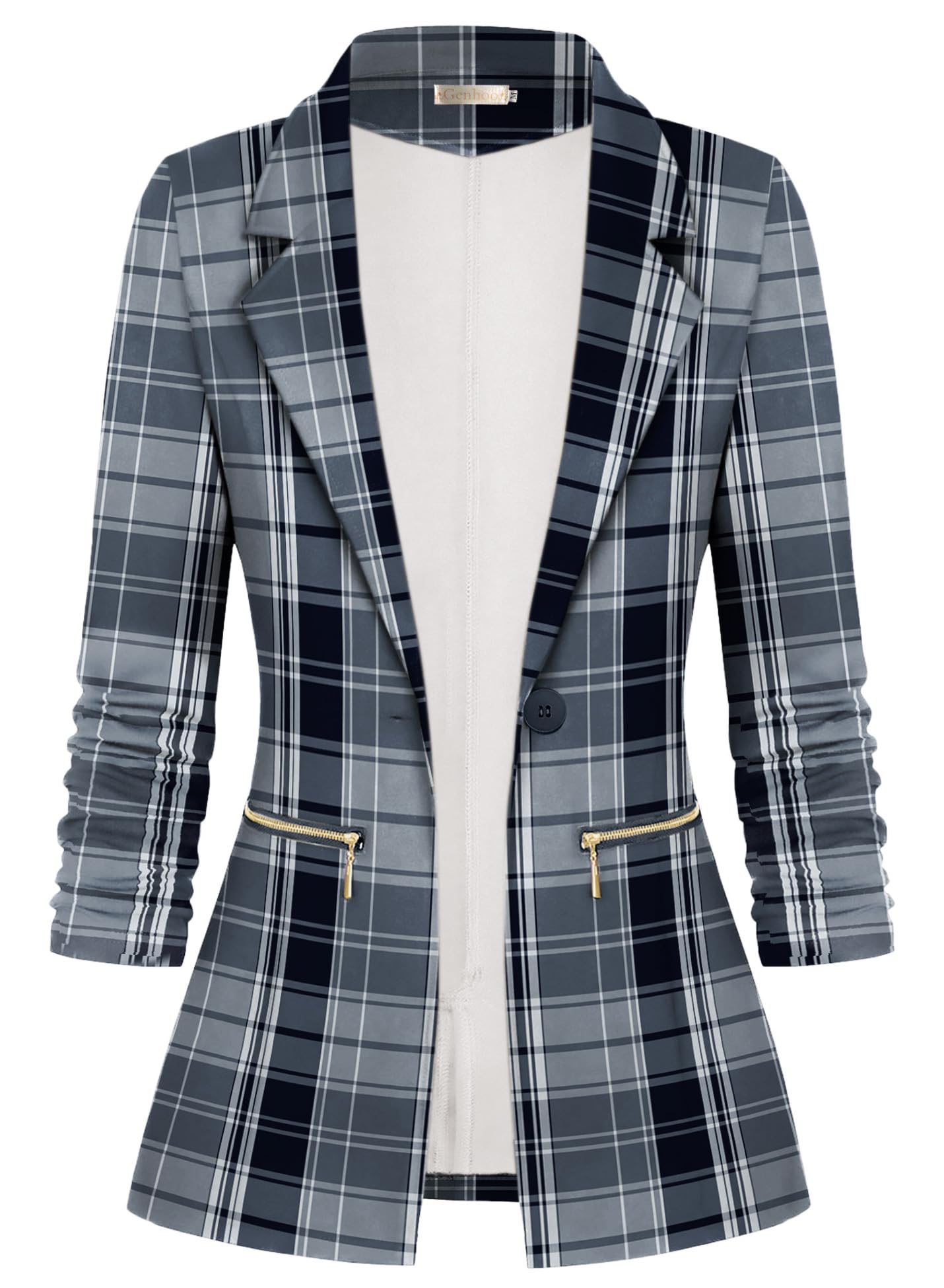 Genhoo Open Front Blazer