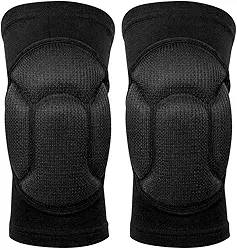 Joelheira Esportiva de Vôlei Futsal Juvenil Proteção Anti-impacto Adulto e Infantil Elástica Par Unissex (Pequeno)