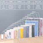 Clothes Packaging Bags for Shipping 25 Count 10x13" Frosted Zipper Plastic Bags for Clothing Thick Plastic Apparel Bag for Packaging T-Shirt, Shirt, Document, 3 Mil, with Vent Holes Storage Bag