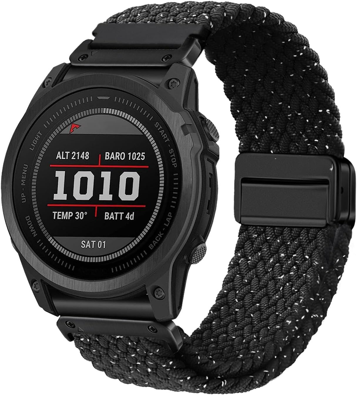 Abanen Quick Fit 22mm Stretchy Soft Loop Elastic Braided Watch Band with Magnetic Buckle for Garmin Fenix 8 47mm / Fenix 7 / Fenix 6 / EPIX 2/ epix Pro 47mm/ Instinct 3 45mm - Image 8