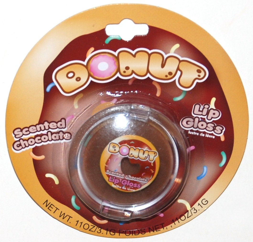 Donut Hole Lip Gloss Compact, Chocolate Scented (1 Each
