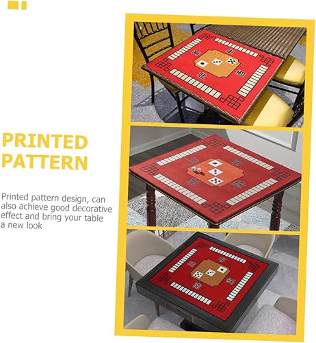 Miniatura 5 de BESTOYARD Mahjong - Mantel de azulejos cuadrado, mantel cuadrado para juegos de mesa, mantel universal para juegos de mesa, tapete de microfibra