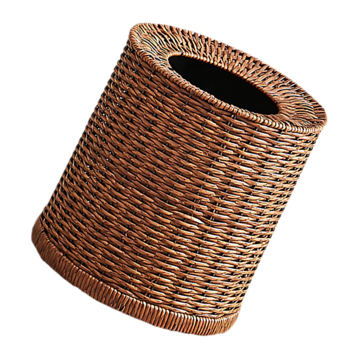 Cestino Per Rifiuti in Rattan Da Con Secchio in Plastica Rimovibile Adatto Per Bagno Camera Da e Ufficio