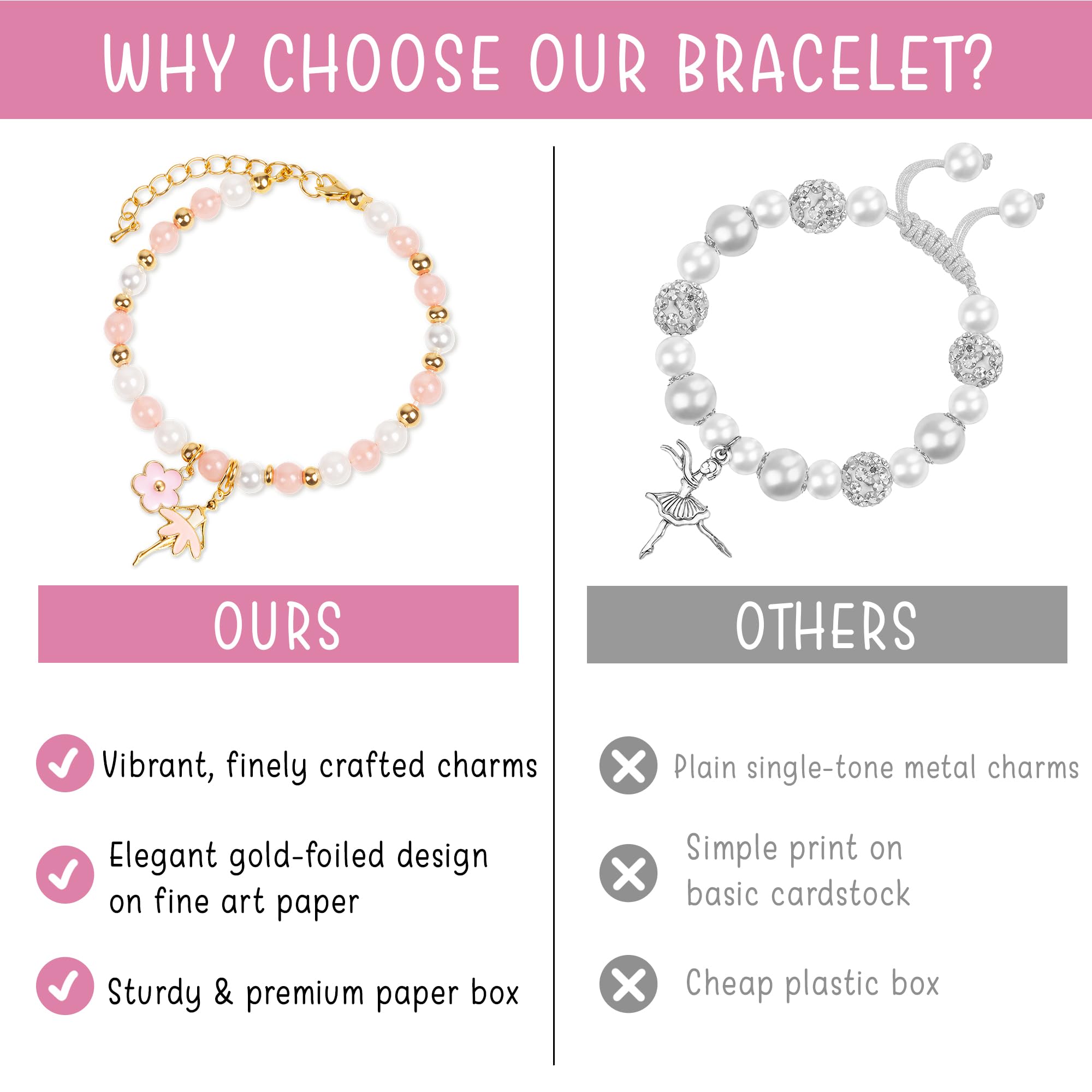 Dance Recital Gifts for Girls, Ballet Dancer Ballerina Bracelet Jewelry for Daughter Granddaughter Niece Friends Dance Team, Dance Gifts for Teen Girls, Pulsera Para Niñas