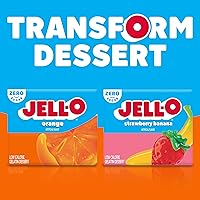 Vista 8 de Jell-O - Mezcla de postre de gelatina sin azúcar y naranja (paquete de 24 unidades, cajas de 0.3 onzas)