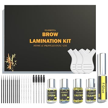 Eyebrow Lamination Kit DIY Brow Shaping Kit for Instant Lift Professional for Fuller Eyebrow Safe Effective Home and Salon Use Brow Glue and Brushes Added 27ml