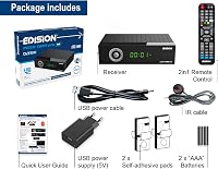 Edision PICCO T265 Pro HD földi és kábeltévés vevő DVB-T2 DVB-C H.265 HEVC FTA PVR USB HDMI SCART S PDIF WiFi támogatással univerzális 2 az 6
