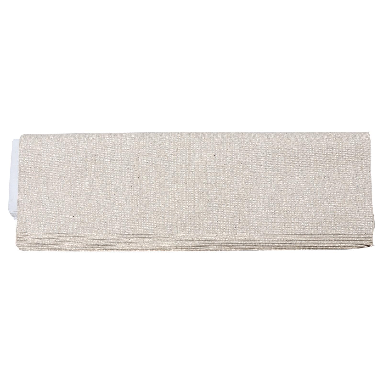 Toile pour la décorer en coton lin beige STOBAZA | Tissu scrapbooking feuille décoration maison