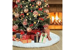 48 Inches White Christmas Tree Skirt