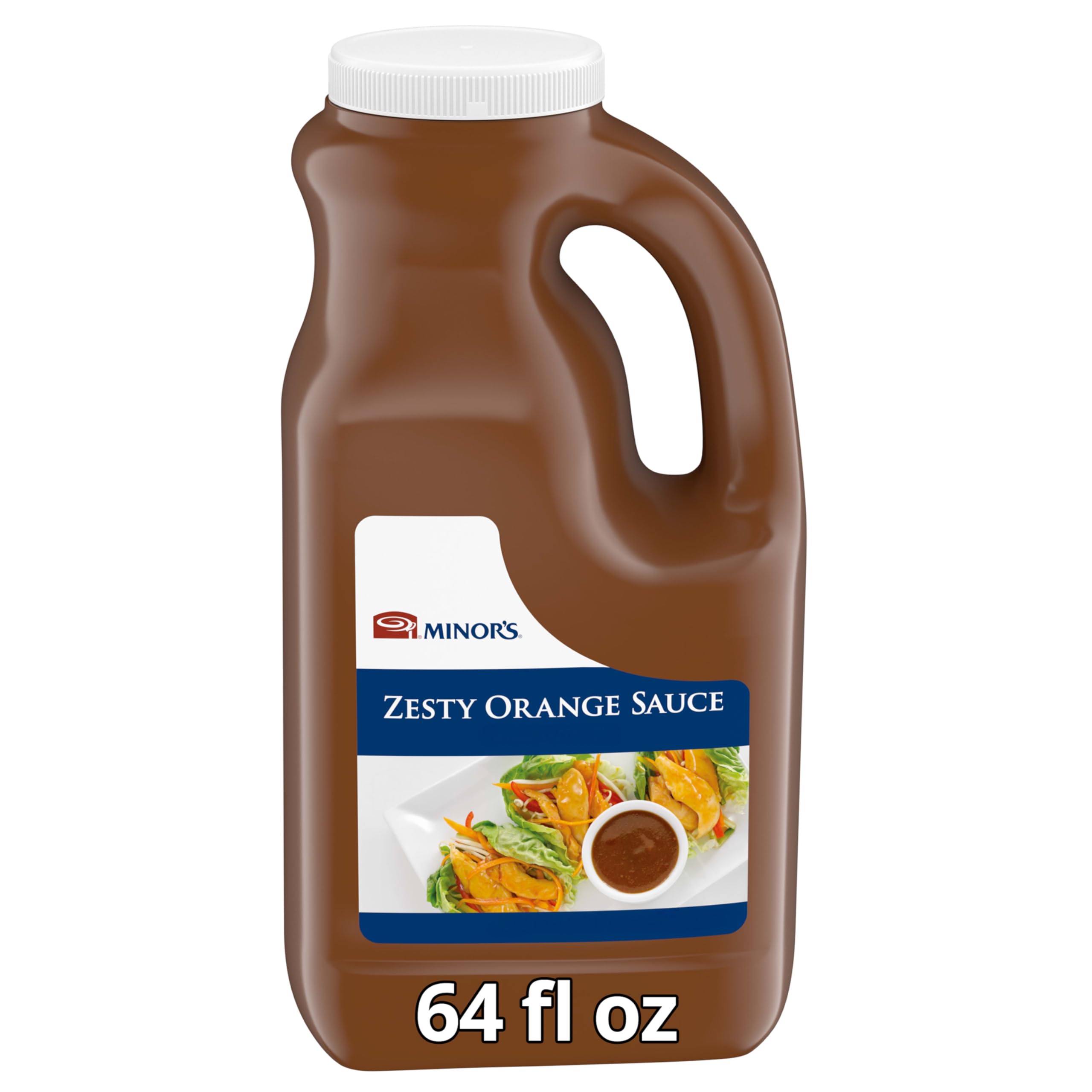 Minor's Zesty Orange Sauce, Stir Fry Sauce, Chicken and Seafood Glaze, 5.4 lbs Bulk Bottle (Packaging May Vary) (Pack of 1)