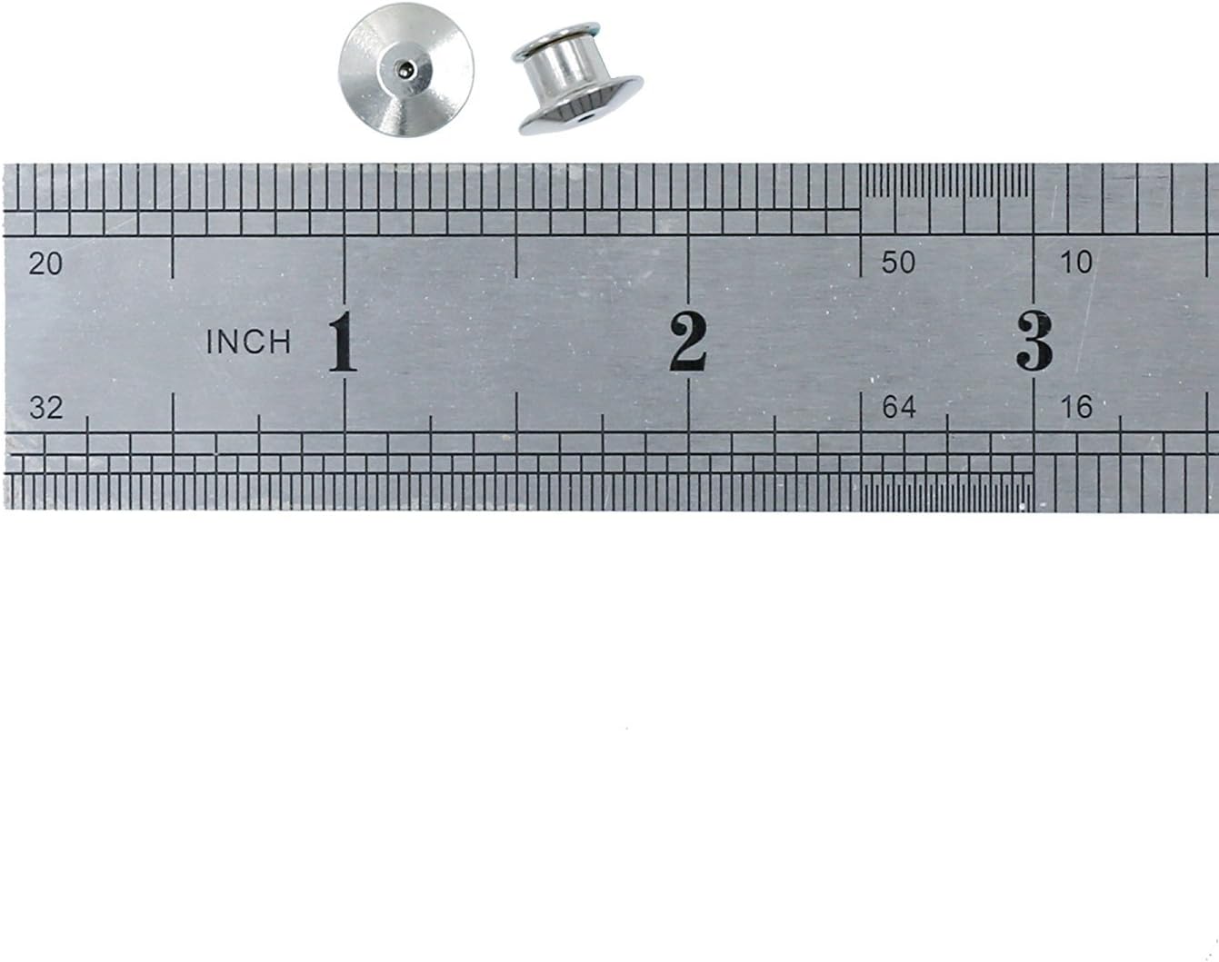SUBANG 40 Pieces Metal Pin Backs Locking Pin Keepers Locking Clasp with Storage Case