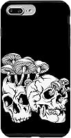 Vista 12 de Skull Goth Gothic Occult Emo Satanic Mushroom Skeleton Case for iPhone 17