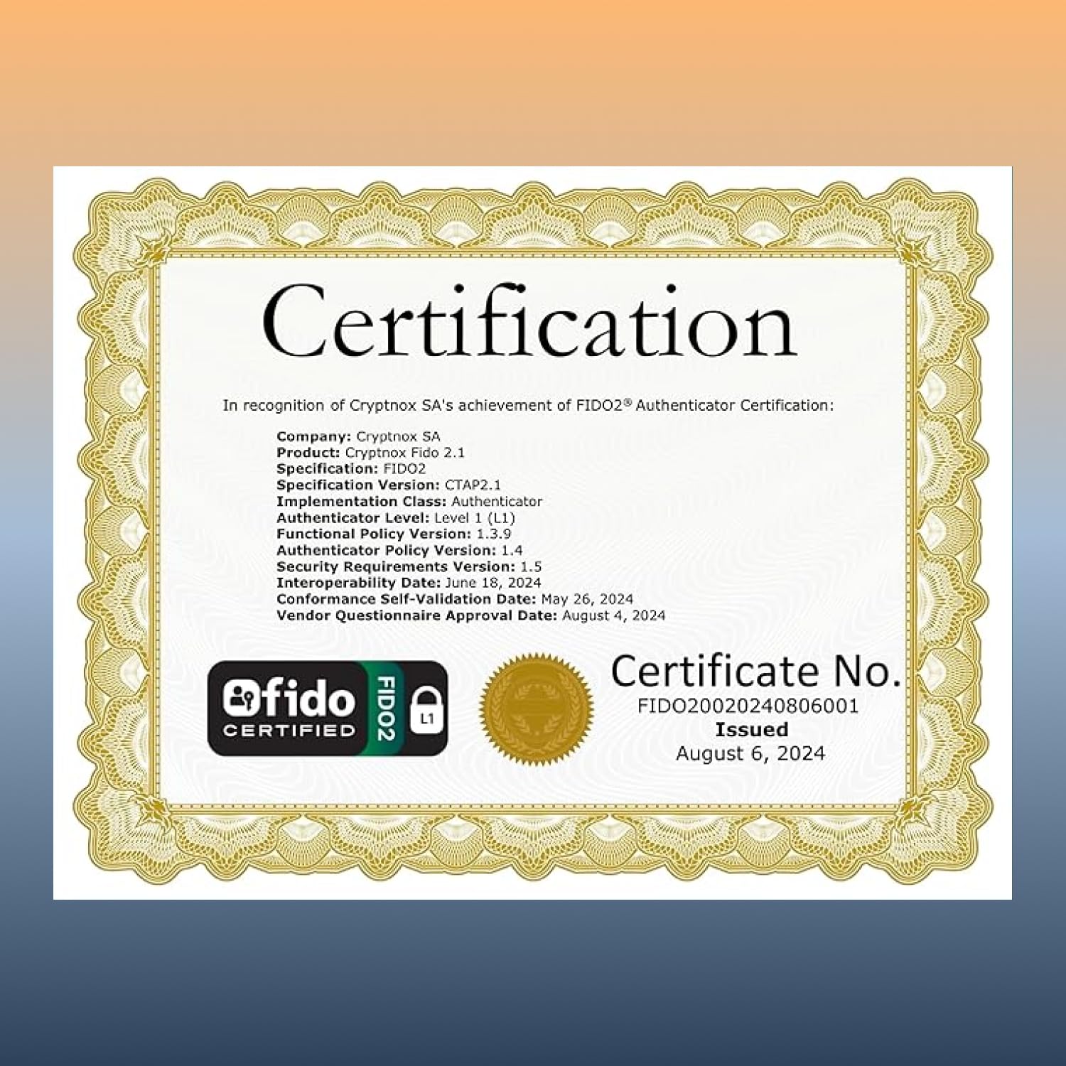 FIDO2 Sicherheitsschlüssel - Passwortlose & 2FA-Authentifizierung - Kompatibel Mit Microsoft, Apple, Google & Mehr - Mifare Desfire - Praktisches Kartenformat - NFC & Kontakt (weiß)