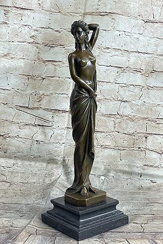 EUROPEAN BRONZE Bronce Mujer Desnuda Chica Modelo Escultura Erótica Closeout Arte Estatua Figura de Mármol Regalo Decorativo Hecho a Mano