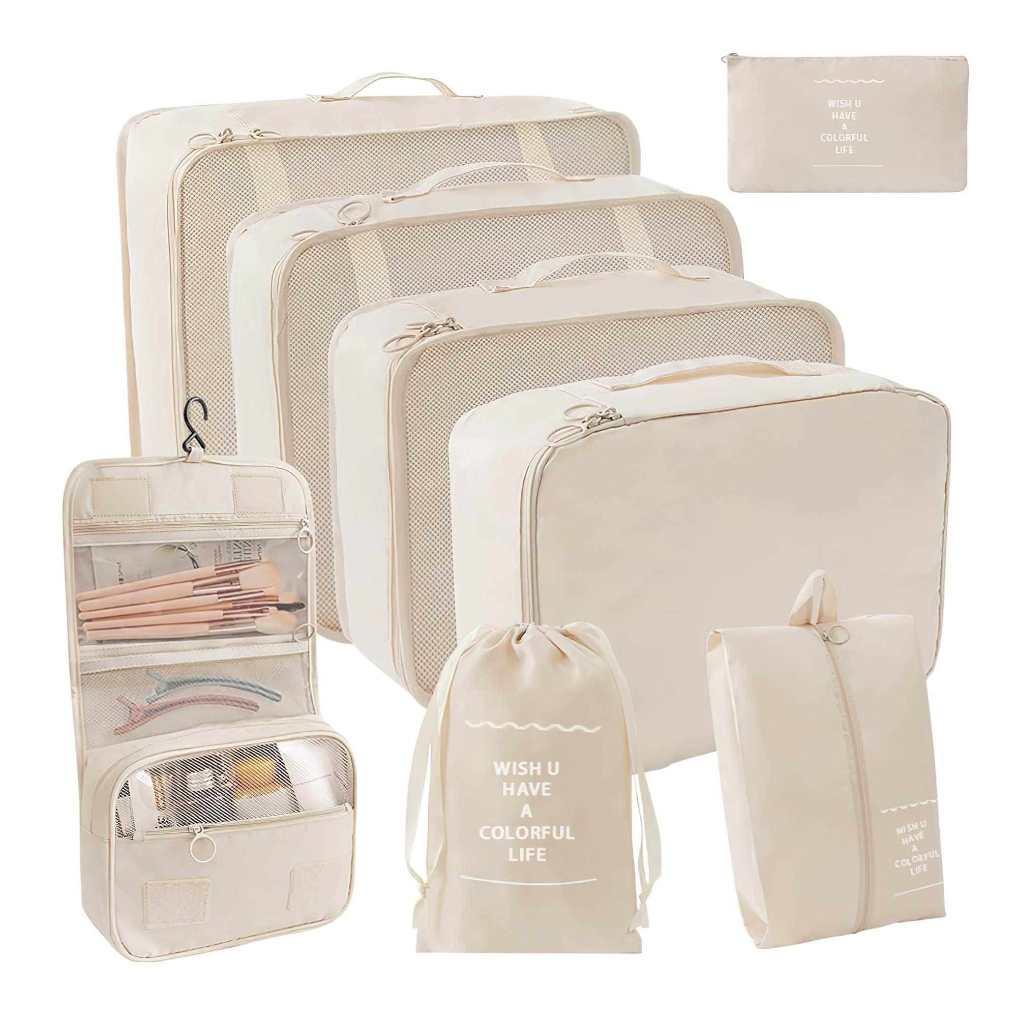 Amazon.co.jp: ltifxes トラベルポーチ 8点セット 旅行用ポーチ 衣類