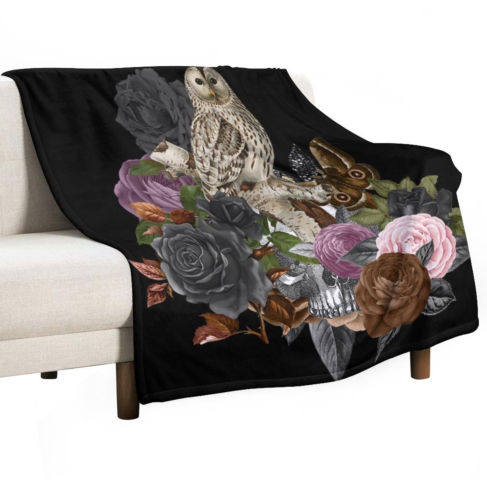 Couverture d'Halloween polaire idéale pour cocooner en amoureux devant un film d'horreur