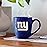 Rico Industries NFL Football New York Giants Primary 16 oz Team Color Laser Engraved Ceramic Coffee Mug