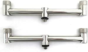 Barre Buzz Pour Pêche - 2 Tiges En Acier Inoxydable 30 Cm - Tackle De Pêche Leisurelite