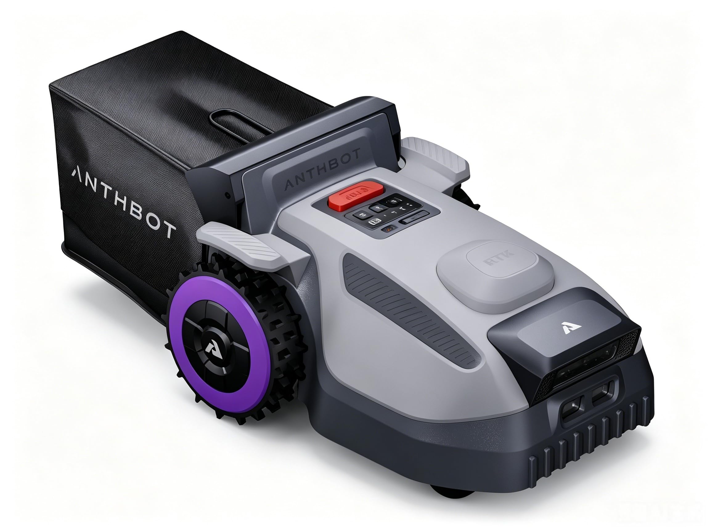 ANTHBOT N8 Robotic Lawn Mower with Sweepe 3/8 Acre, 4-in-1 Auto Dump NRTK