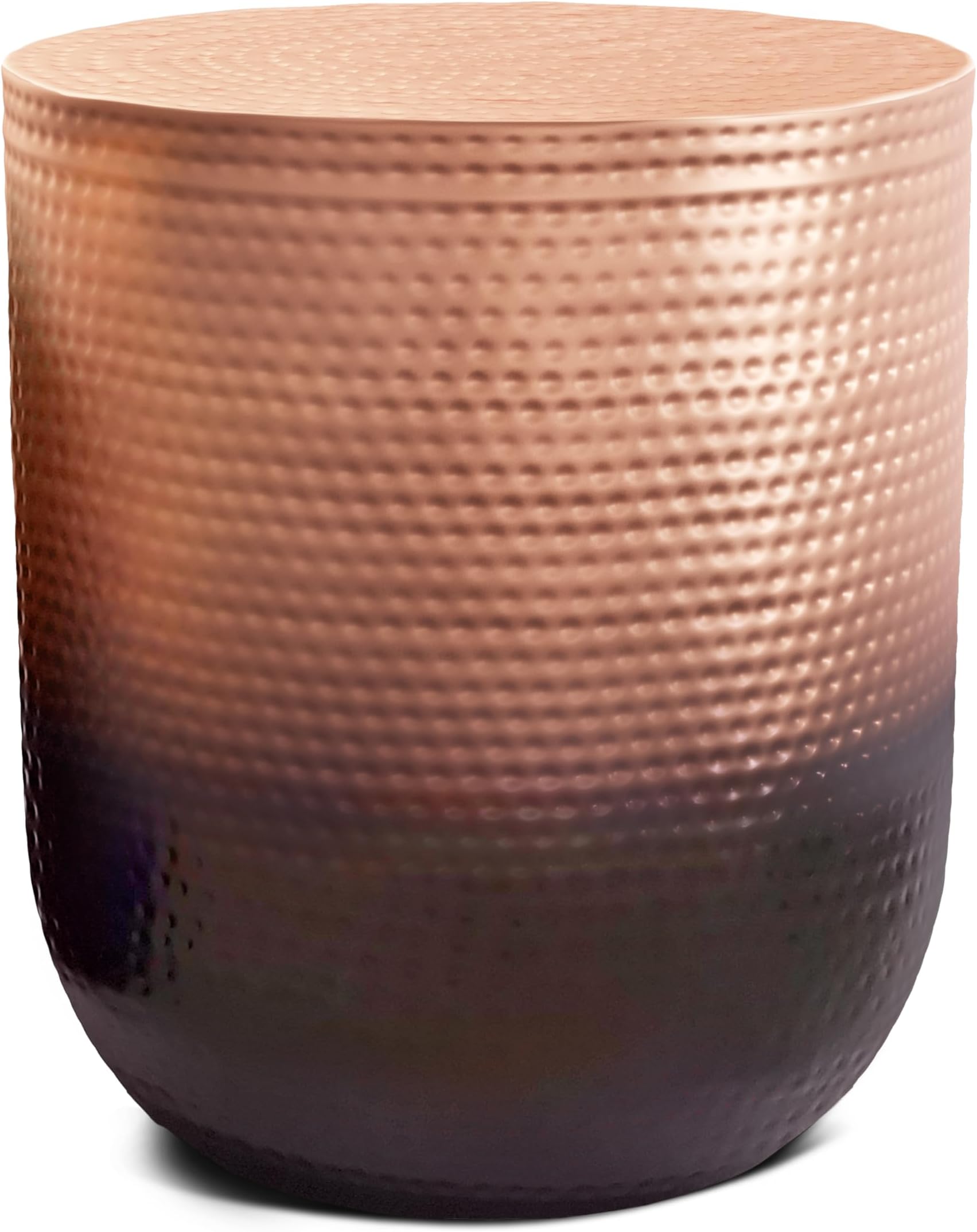 SIMPLIHOME Nova Boho 19 Inch Wide Metal Side Table in Copper Ombre, Fully Assembled, For the Living Room and Bedroom