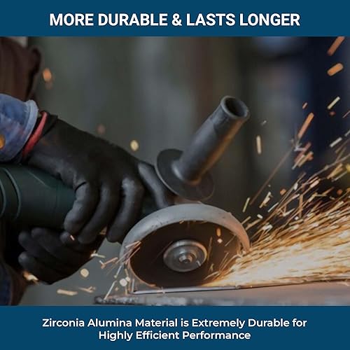 Miniatura 4 de Discos de láminas lijadoras Benchmark Abrasives gigantes de circonita de alta densidad de 45 x 78 pulgadas 10 unidades