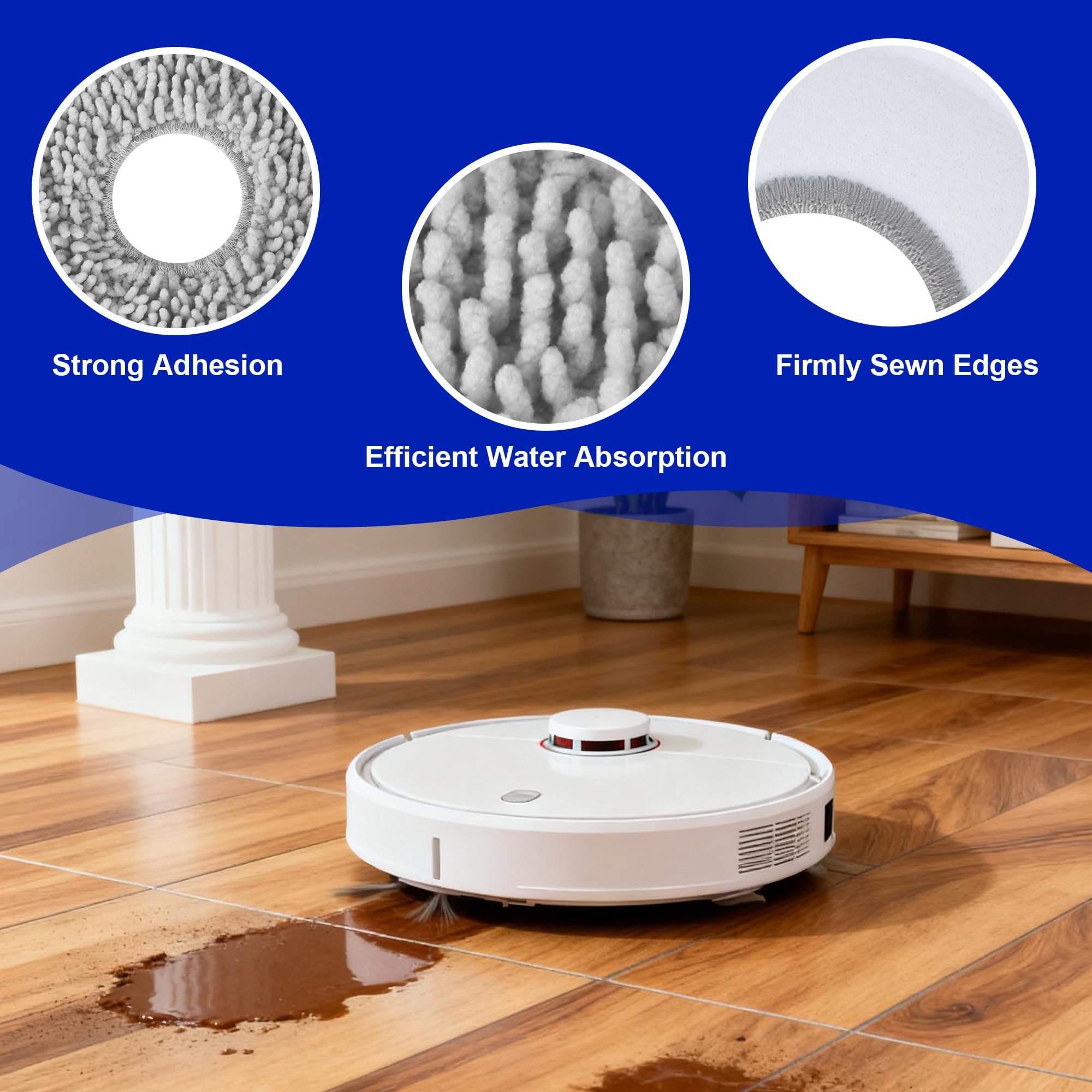 25 pezzi Accessori per ECOVACS DEEBOT T50 PRO Omni/T50 Omni/T50,2 Spazzole Principali, 6 Panni, 6 Sacchetti Raccoglipolvere, 6 Spazzole Laterali, 4 Filtri, 1 Spazzola di Pulizia