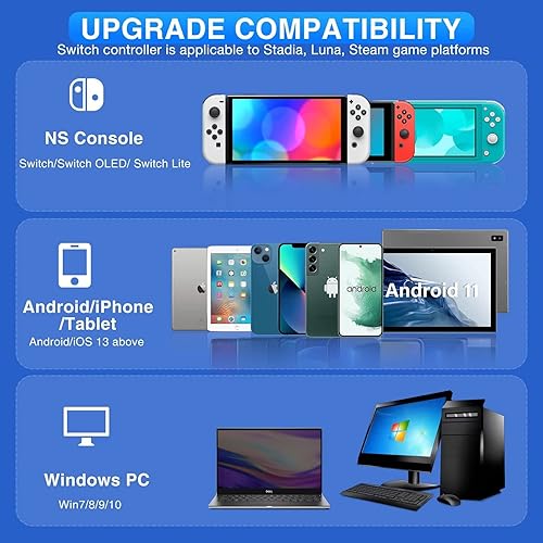 Miniatura 3 de EUROA Controlador de interruptor compatible con controlador de interruptorSwitch LiteOLED, controlador Pro Switch para iOSAndroidPC, controladores