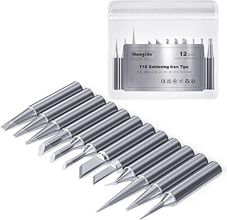 HANGLIFE T18 Soldering Iron Tips for Hakko FX-888D FX-888 FX8801 FX-600, and More Soldering Stations/Irons - Replacement S...