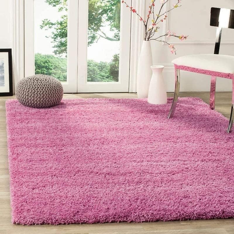 Image of Carpet for Hall | Carpet for Living Room |8X10 FEET Rugs for Bedroom | Carpet | Rug for Living Room | Carpet & Rugs for Home Decor | Carpet for Bedroom Floor (Pink)