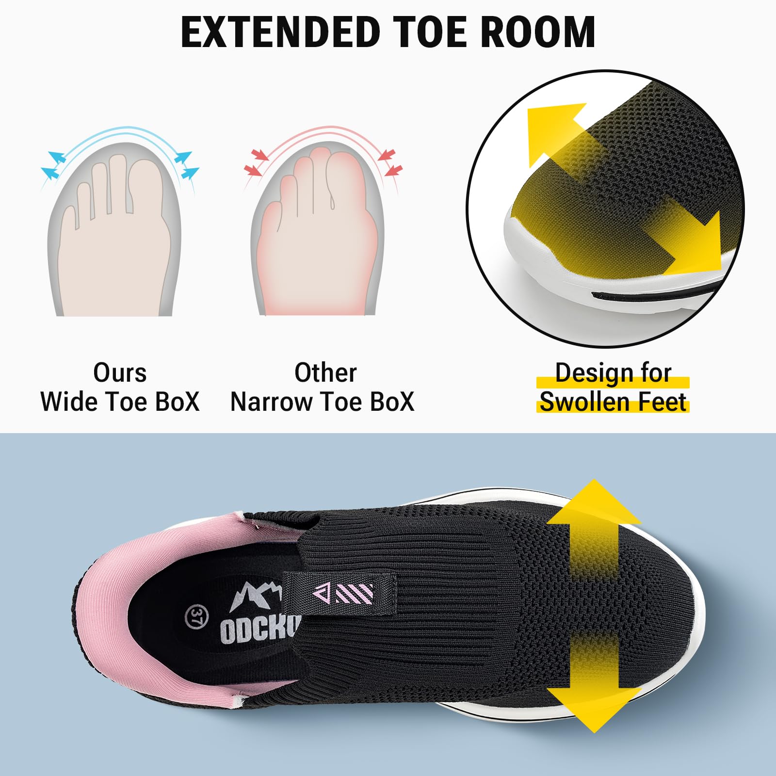 ODCKOI Majtki na Damen Sneaker Hands Free