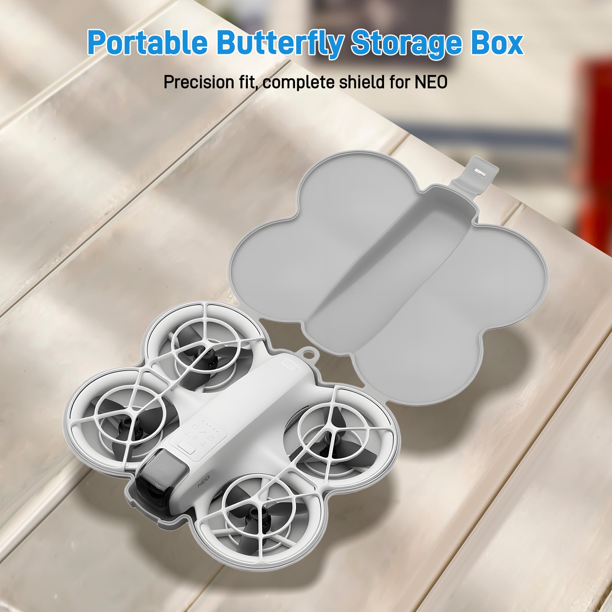 Starvortex Etui do przenoszenia DJI Neo, torba odporna na wstrząsy i zarysowania, sztuczne szkło ultralekkie, etui do przechowywania 73 g, akcesoria do DJI Neo