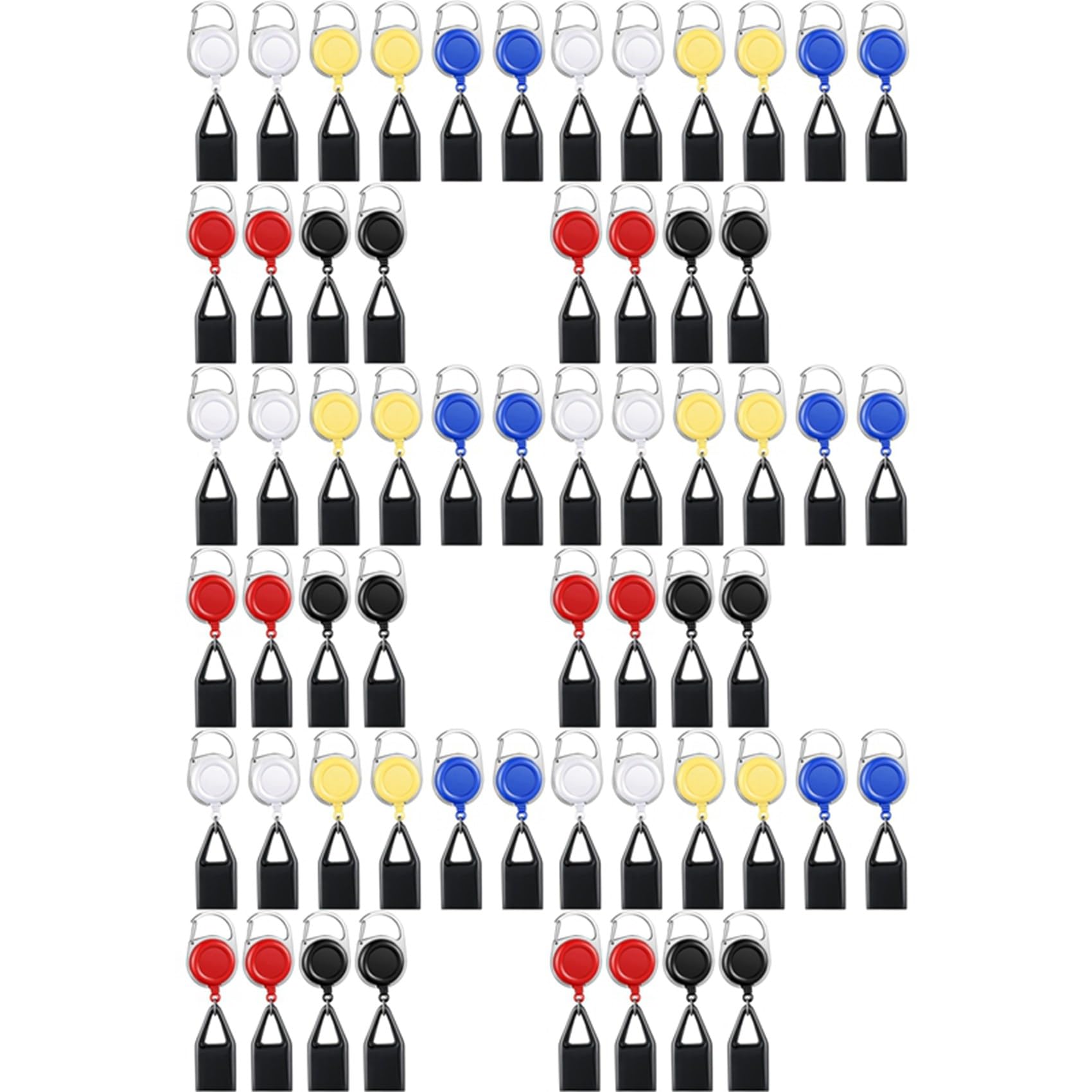 Hndhbfgrt 60 Pieces Retractable Lighter Clip Assorted Color Lighter Holder Keychain with Clip Classic Lighter Cover, Single Clip