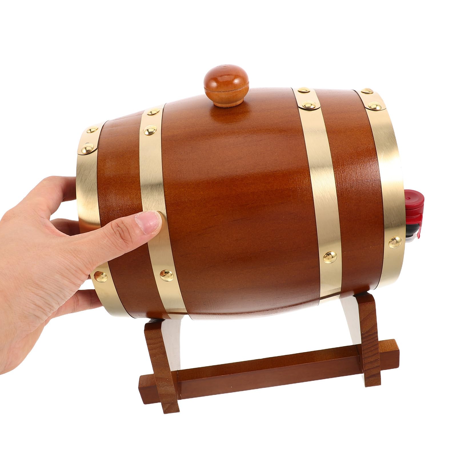 Barril de Roble de 1.5 con Soporte y Grifo para Añejar