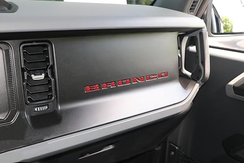 Insertos de letras para guantera, compatibles con Bronco 2021-2024