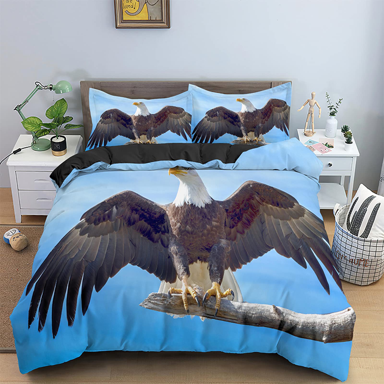 Housse de Couette 140x200 Aigle Bleu pour transformer la chambre de votre ado en refuge