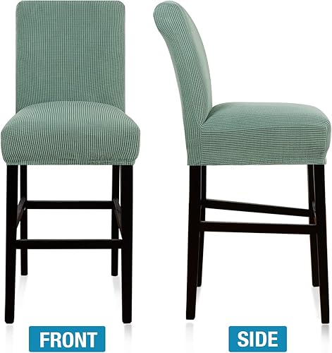 Miniatura 28 de Flamingo P Bar Stool Covers with Backs Bar Stool Seat Covers Barstool Covers Slipcovers Counter Height Bar Stool Chair Covers Removable Washable for