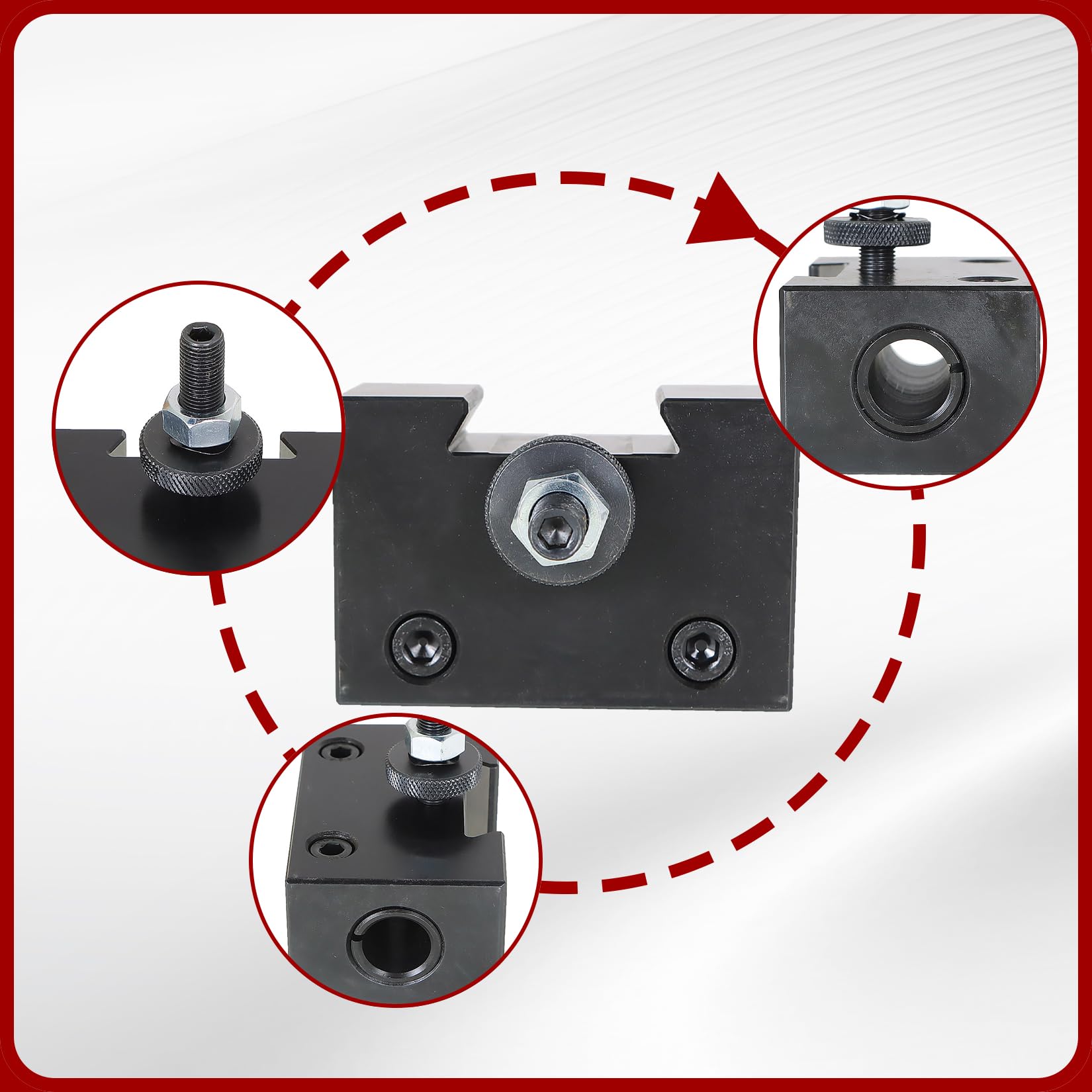 findmall BXA 250-204 Heavy Duty Boring Bar Holder, Quick Change Tool Post — Amazon image 7