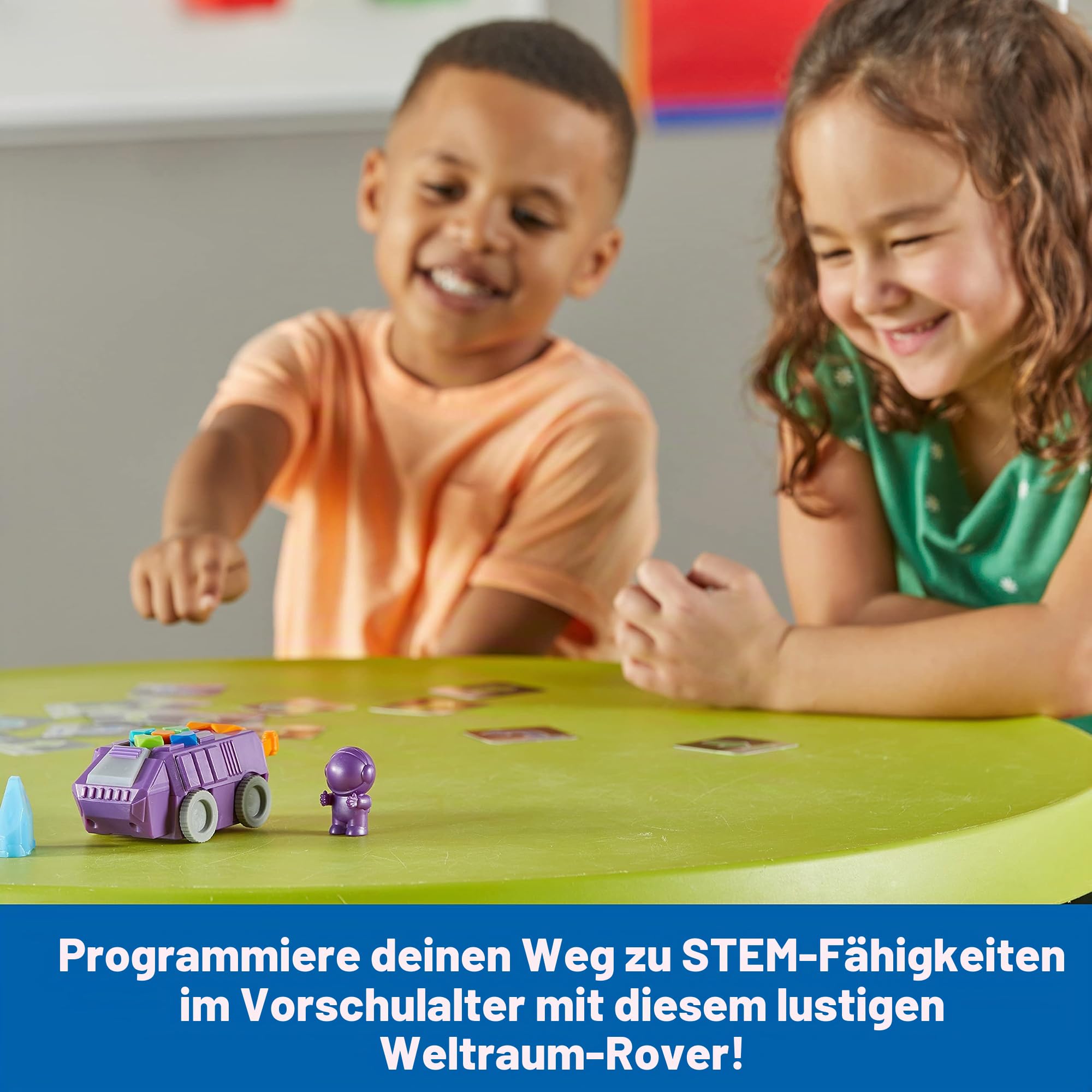 Learning Resources „Programmierbarer Weltraum-Rover“-Set, Programmieren für Kinder, Programmierspielzeug, Mint-Spielzeug für Kinder, Mint-Spielzeug, Weltraum-Spielsachen, Astronauten-Spielzeug, 4+