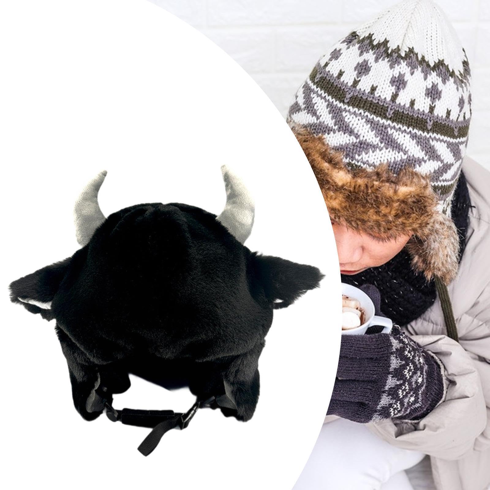 Vaveren Snow Ski Helmet Cover Adjustable Keep Warm for Children Boys Girls