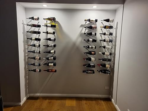 Miniatura 6 de VintageView Kit de diseño de pernos de vino doble profundidad de botella (aluminio molido, 12 botellas)