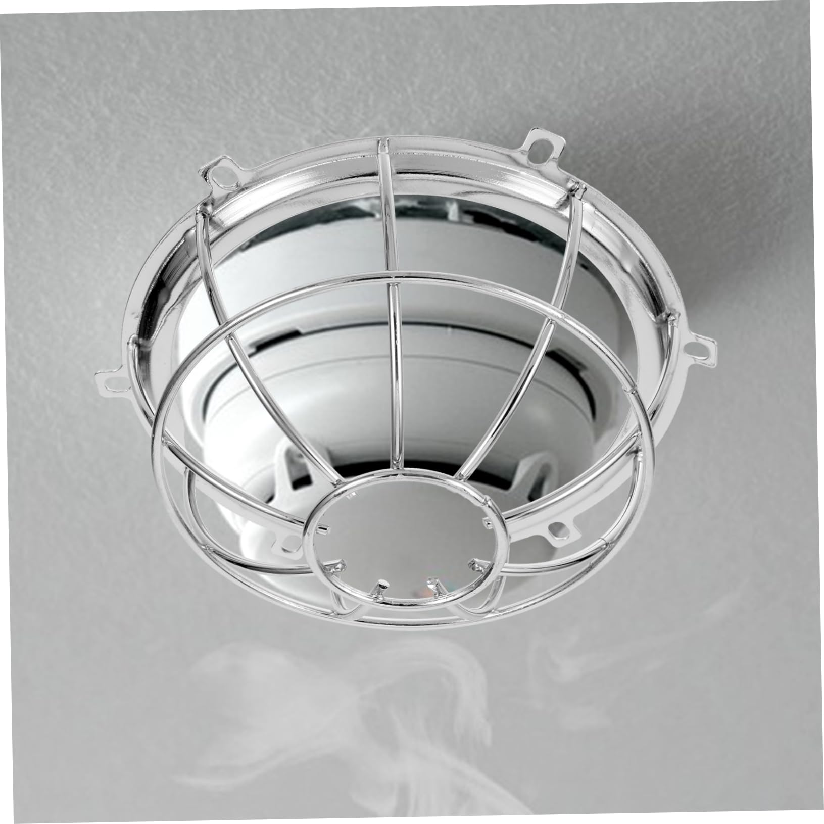ULTECHNOVO Cubierta Protectora para Detector De Humo De Seguridad contra Incendios Protector De Metal Resistente Impactos Fácil De Instalar Protección De Alarma Hogar