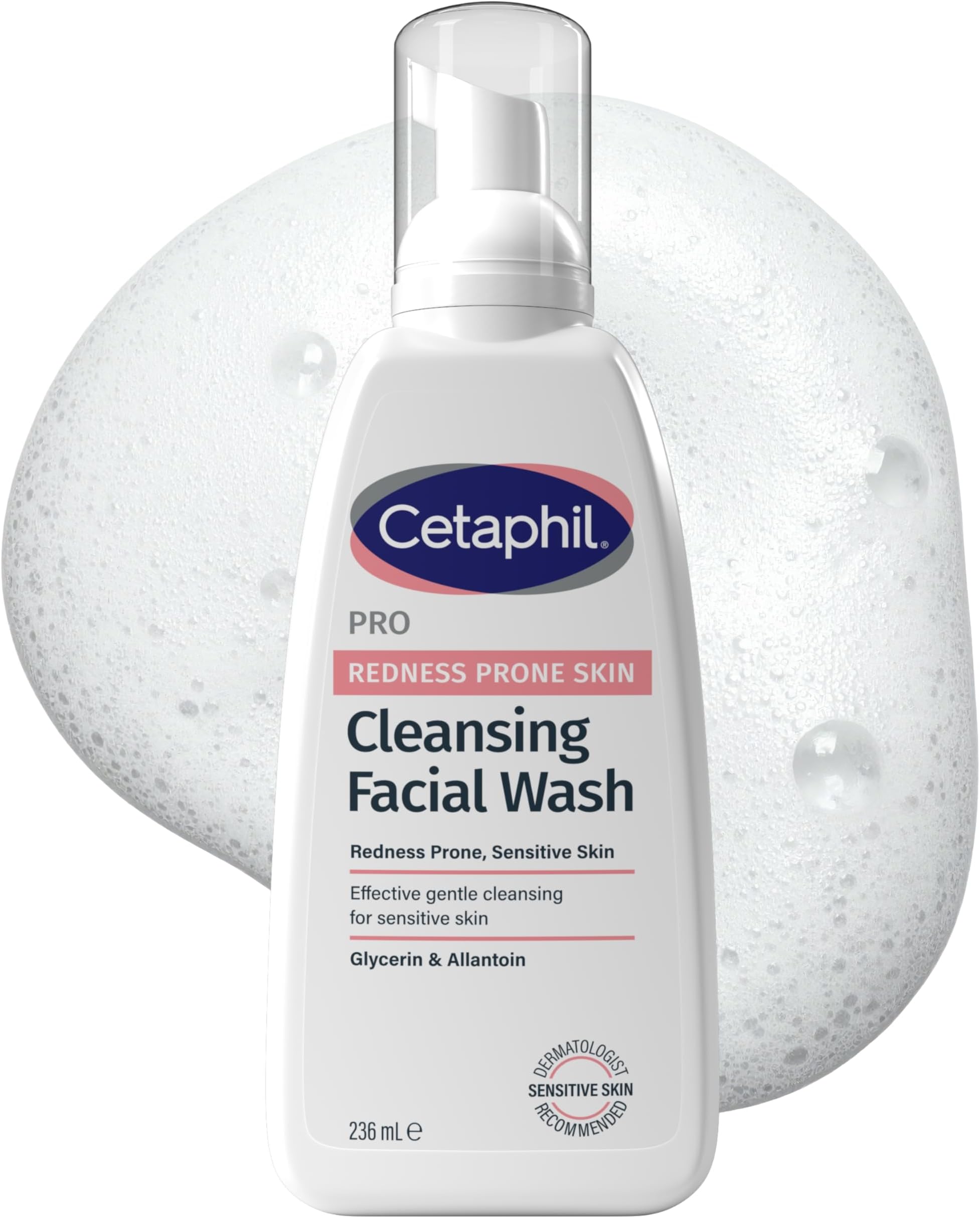 Face Wash, 236ml, PRO Cleansing Facial Wash, For Sensitive & Redness Prone Skin,packaging may vary