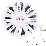 Volume Lash Extensions 1000pcs Premade Fans Eyelash Extensions Promades Eyelash Loose Fans Pointed Base 5D/8D/10D/12D/14D/16D 9-16mm/15-20mm Mixed Tray Avalible (8D-0.07D, 9-16mm)
