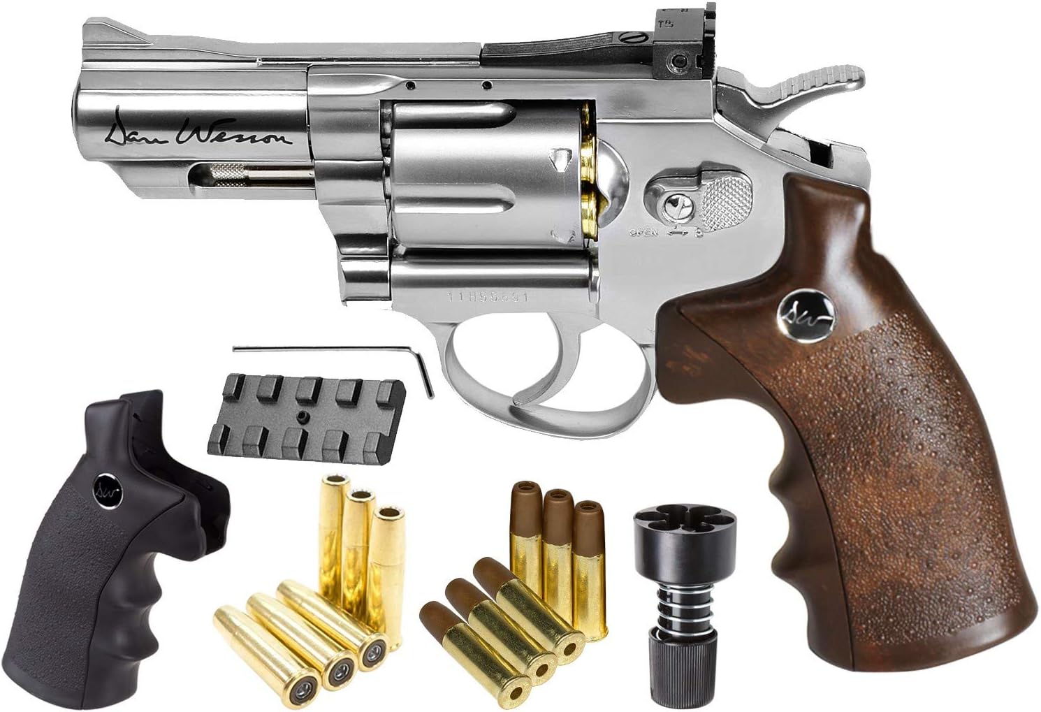 CO2 BB Dual Ammo, Dual Grip Revolver Kit, 2.5" air Pistol