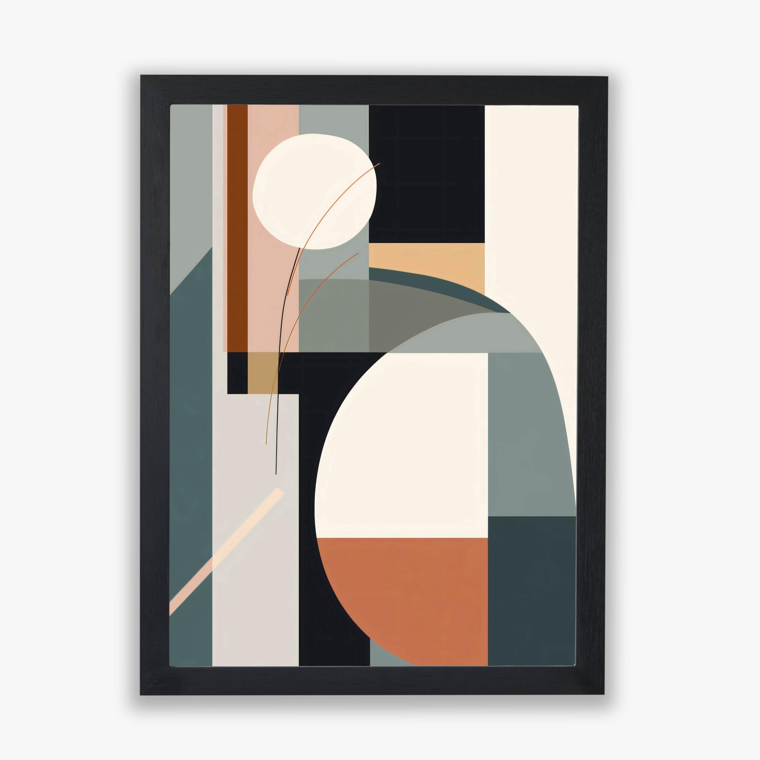 Tableau abstrait pastel Spiffing Prints pour illuminer une pièce sombre - 8