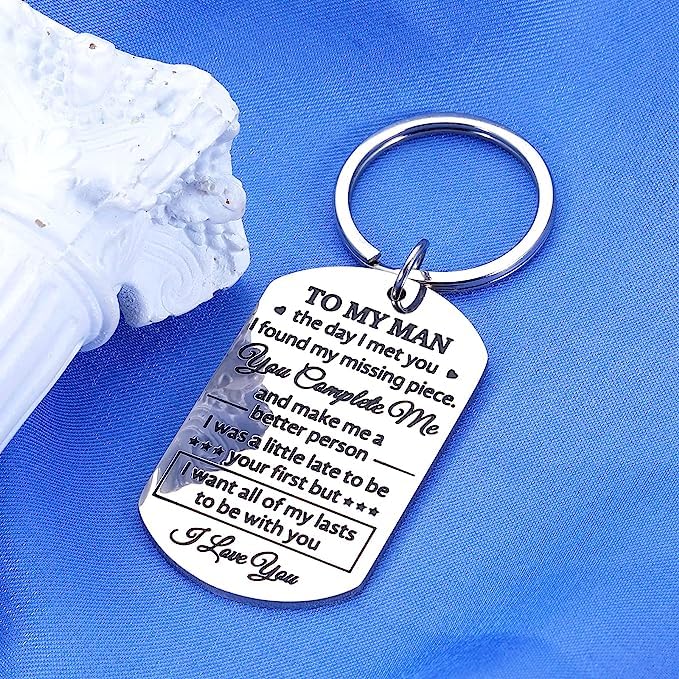 Image of Anniversary Valentines Birthday Boyfriend Girlfriend Gifts keychain