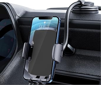 Phone Holders for Your Car [Gooseneck Flexible] Phone Stand for Car Dashboard Windshield Automotive Accessories [Strong Suction Cup] Cell Phone Car Mount for All iPhone Android Smartphone